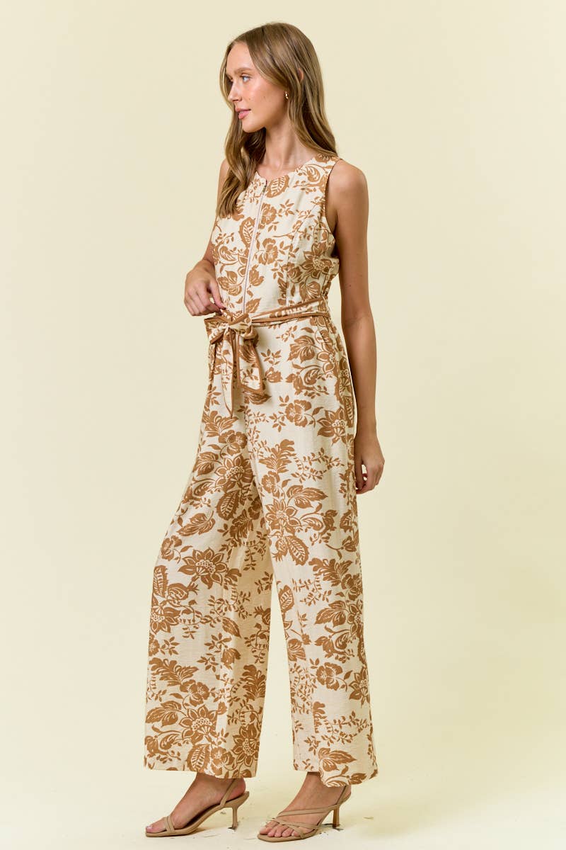 PAISLEY ZIP JUMPSUIT - 28061R