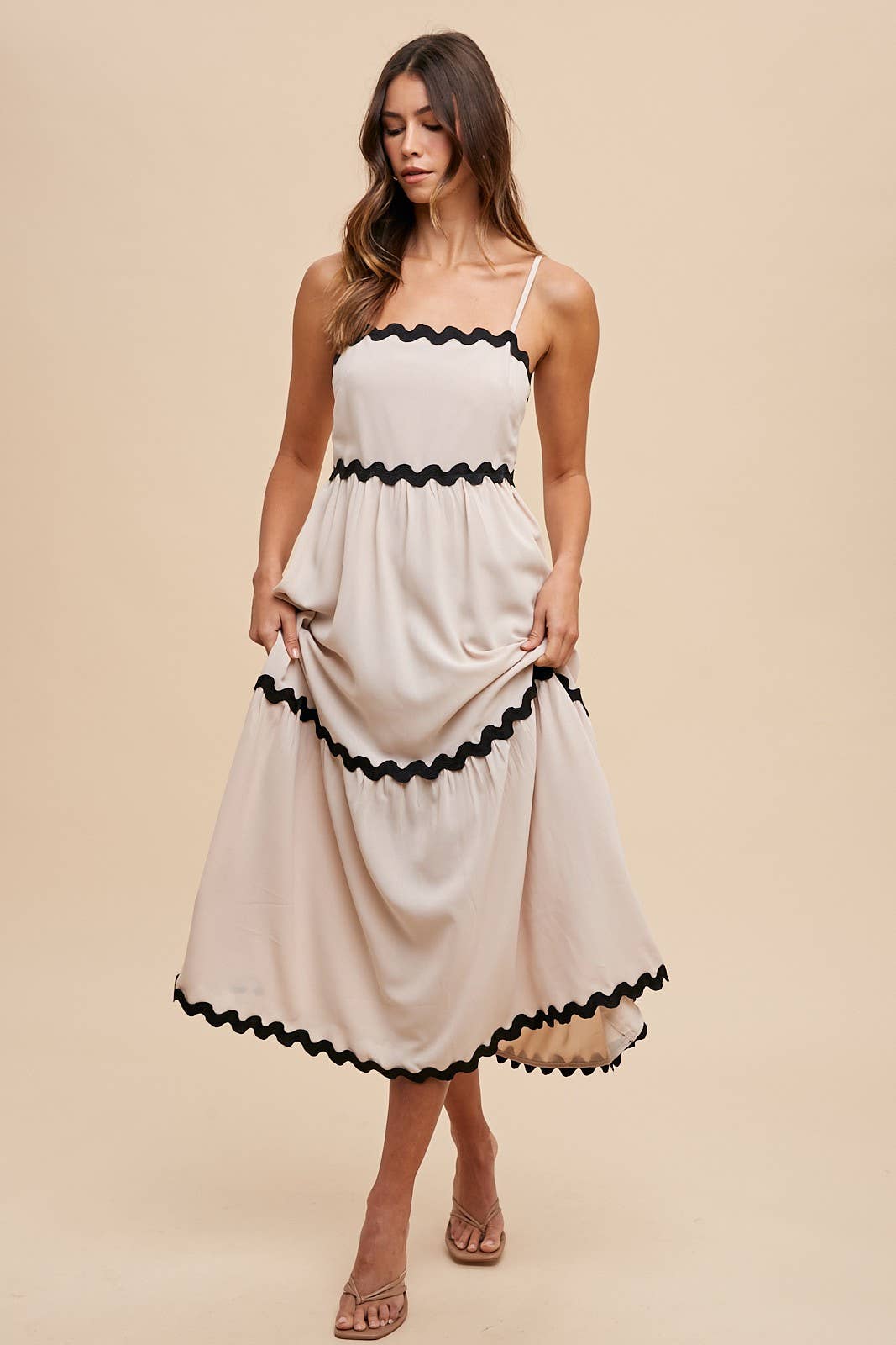 SCALLOP Trim dress