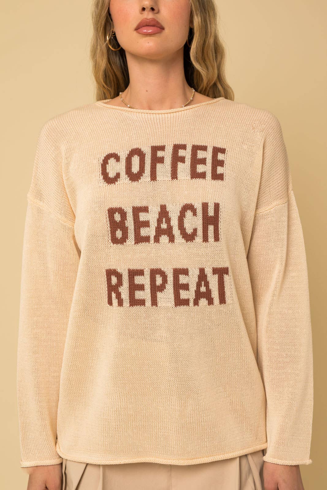 COFFEE BEACH REPEAT SWEATER