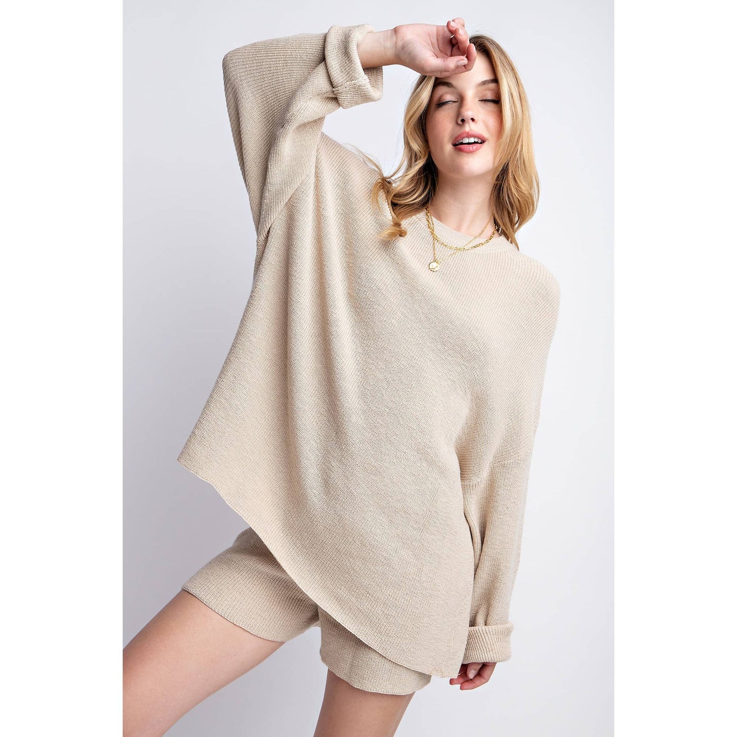 SWEATER SHORT SET