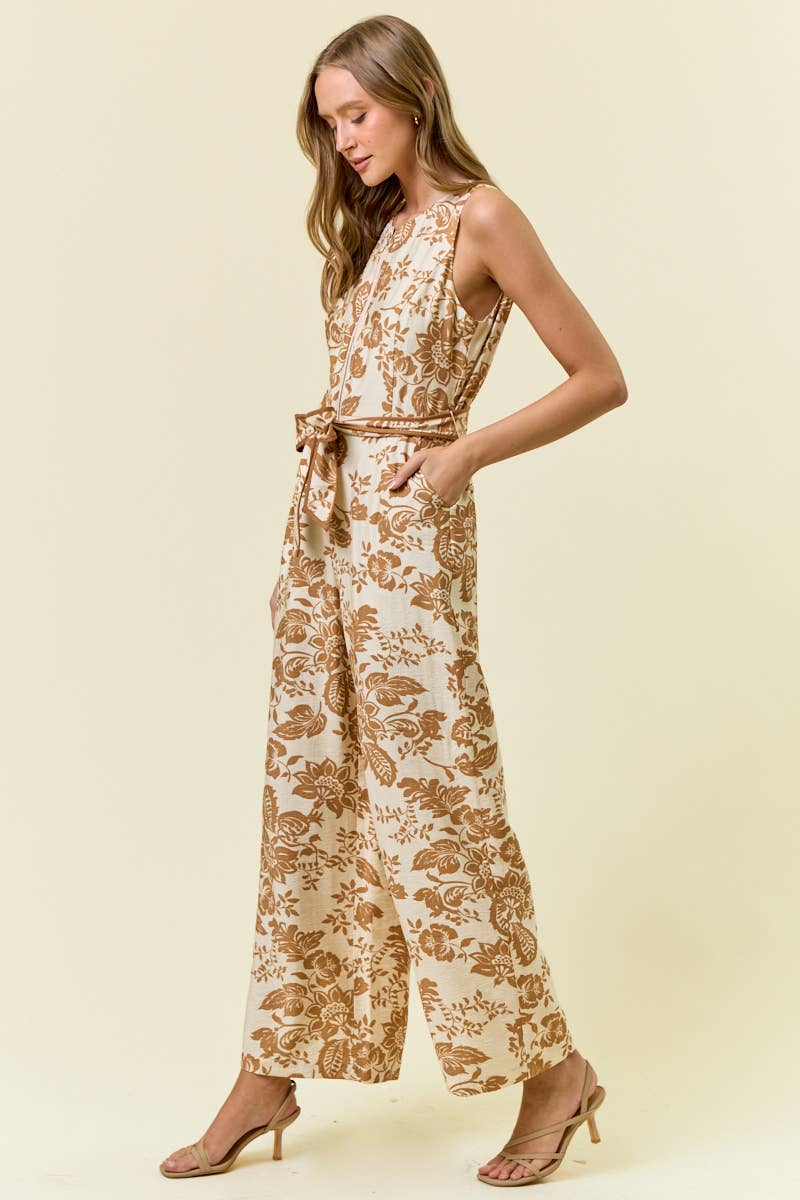 PAISLEY ZIP JUMPSUIT - 28061R