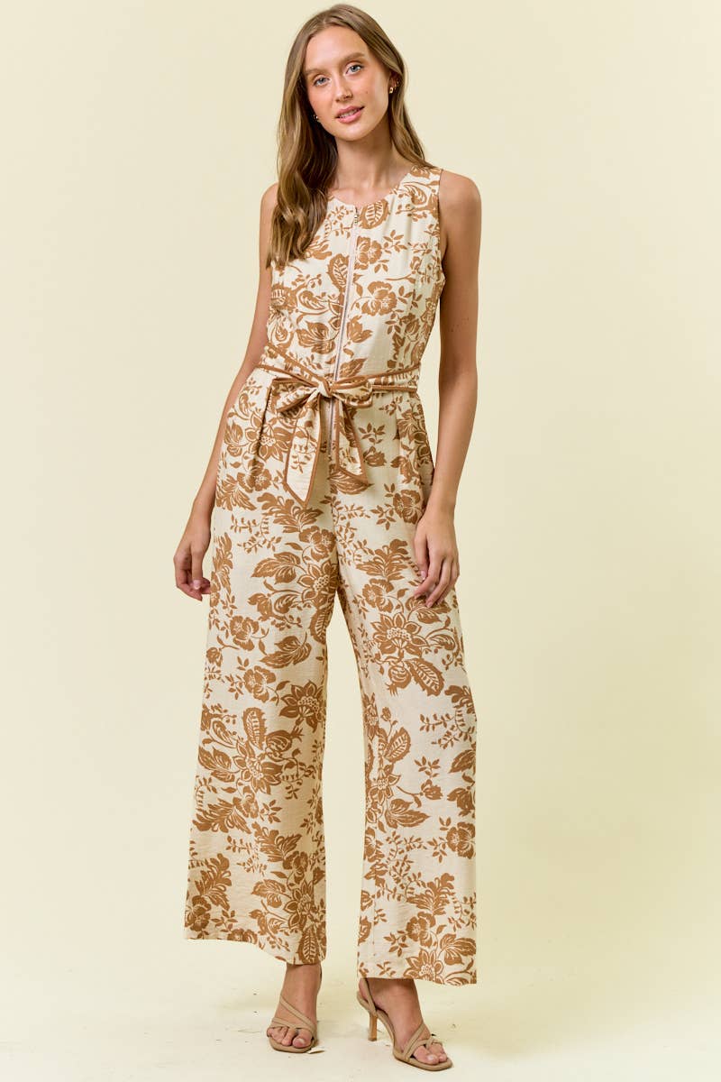 PAISLEY ZIP JUMPSUIT - 28061R