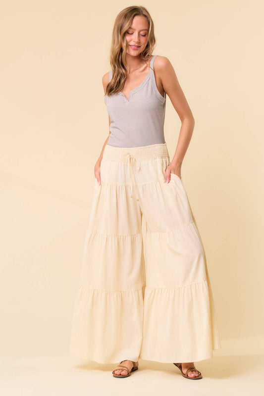 Khaki Tier Bell Pants