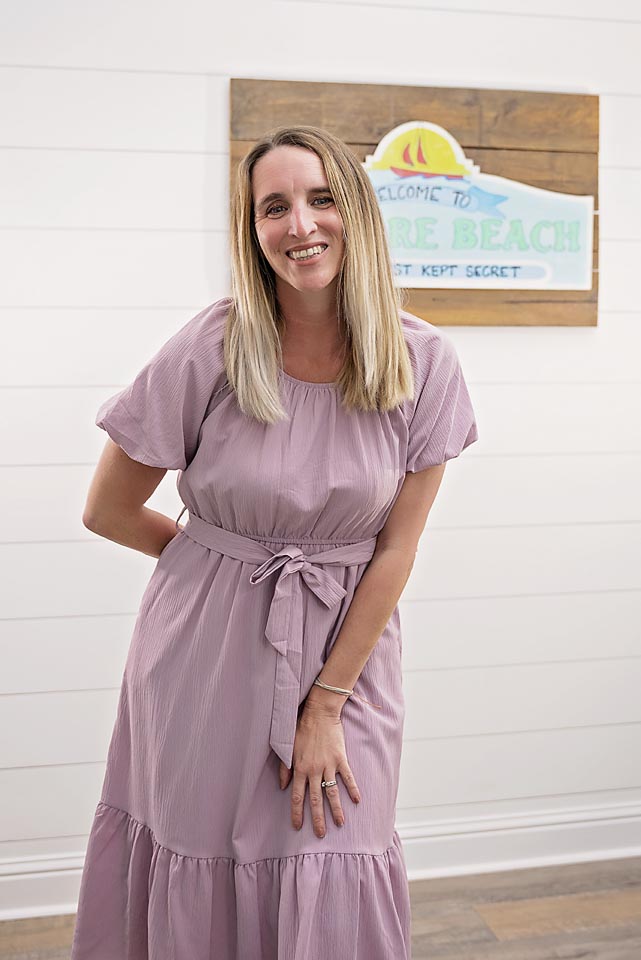 Lavender Bubble Sleeve Midi