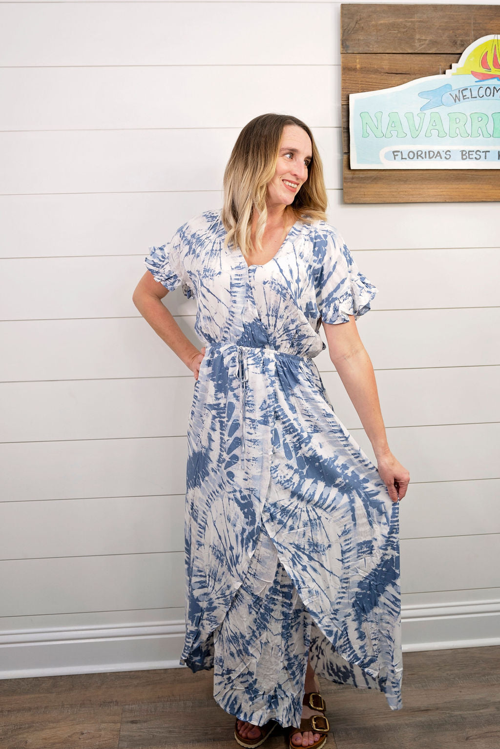 Tie dye Print Maxi Dress