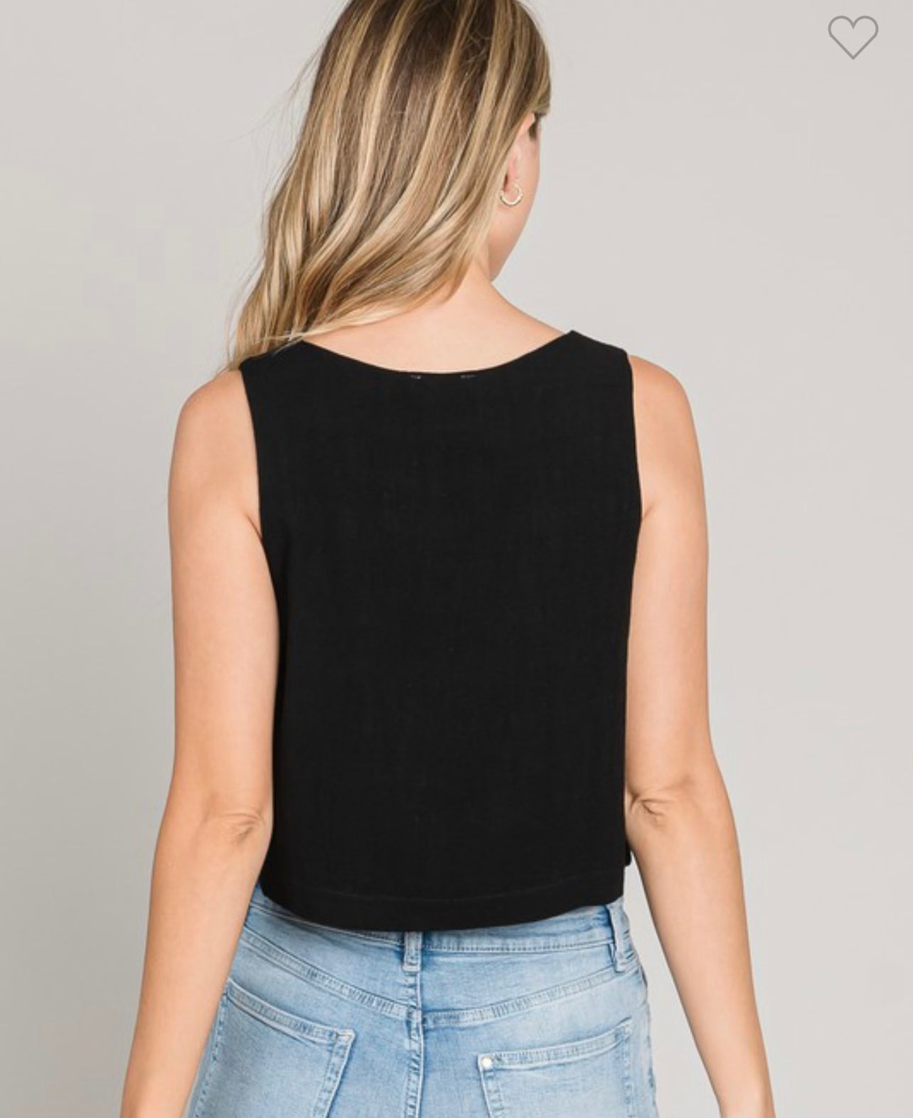 Linen Crop Top