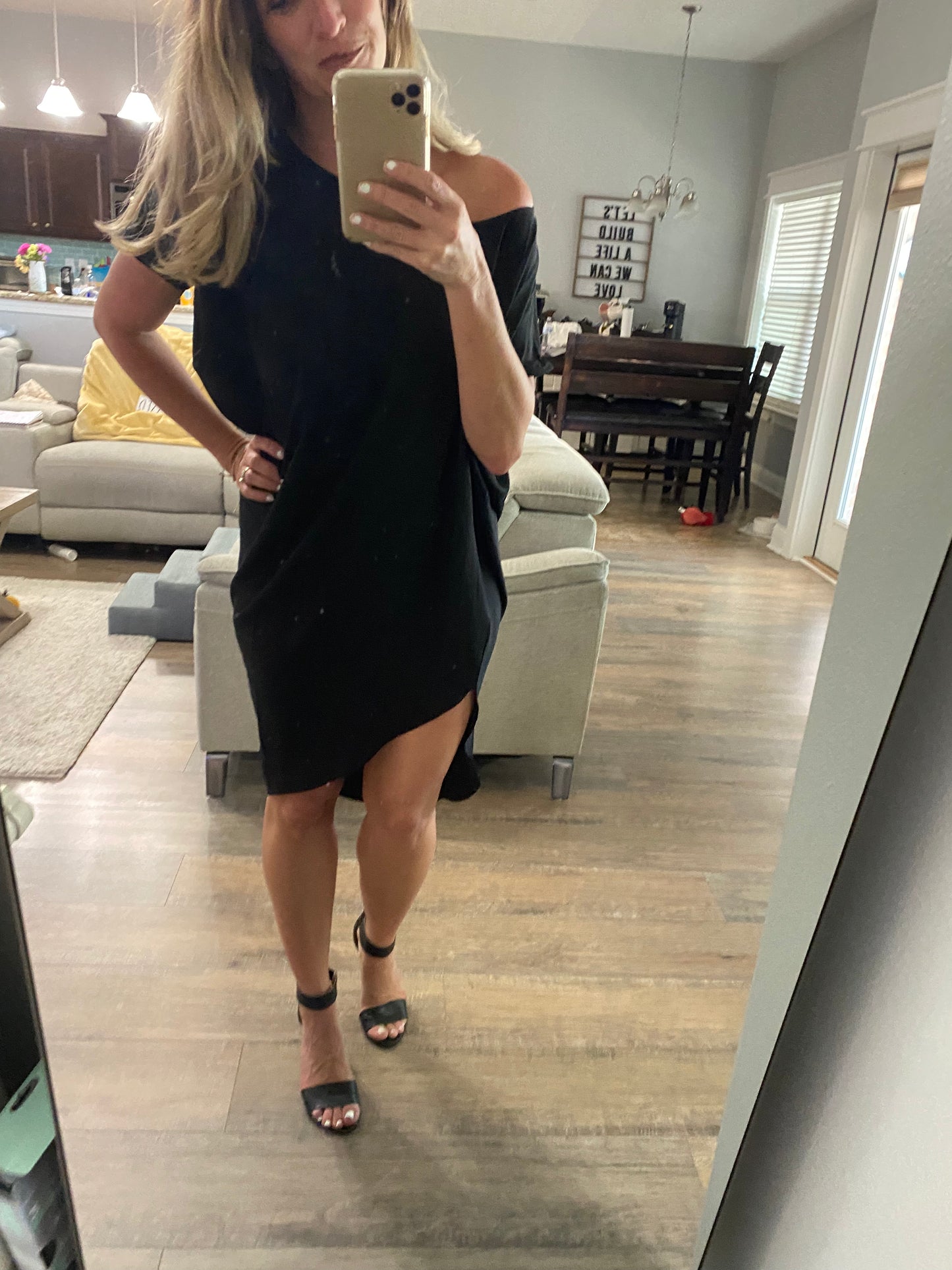 Sleek black dress