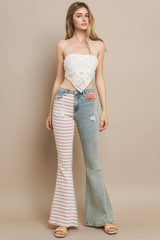 Boho Patriotic Bell Bottoms