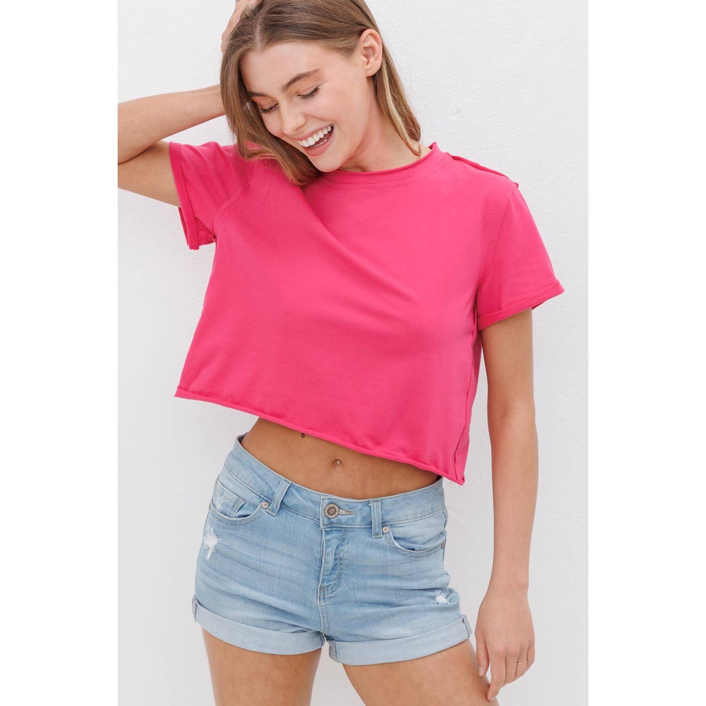 BOXY CROP TOP TEE