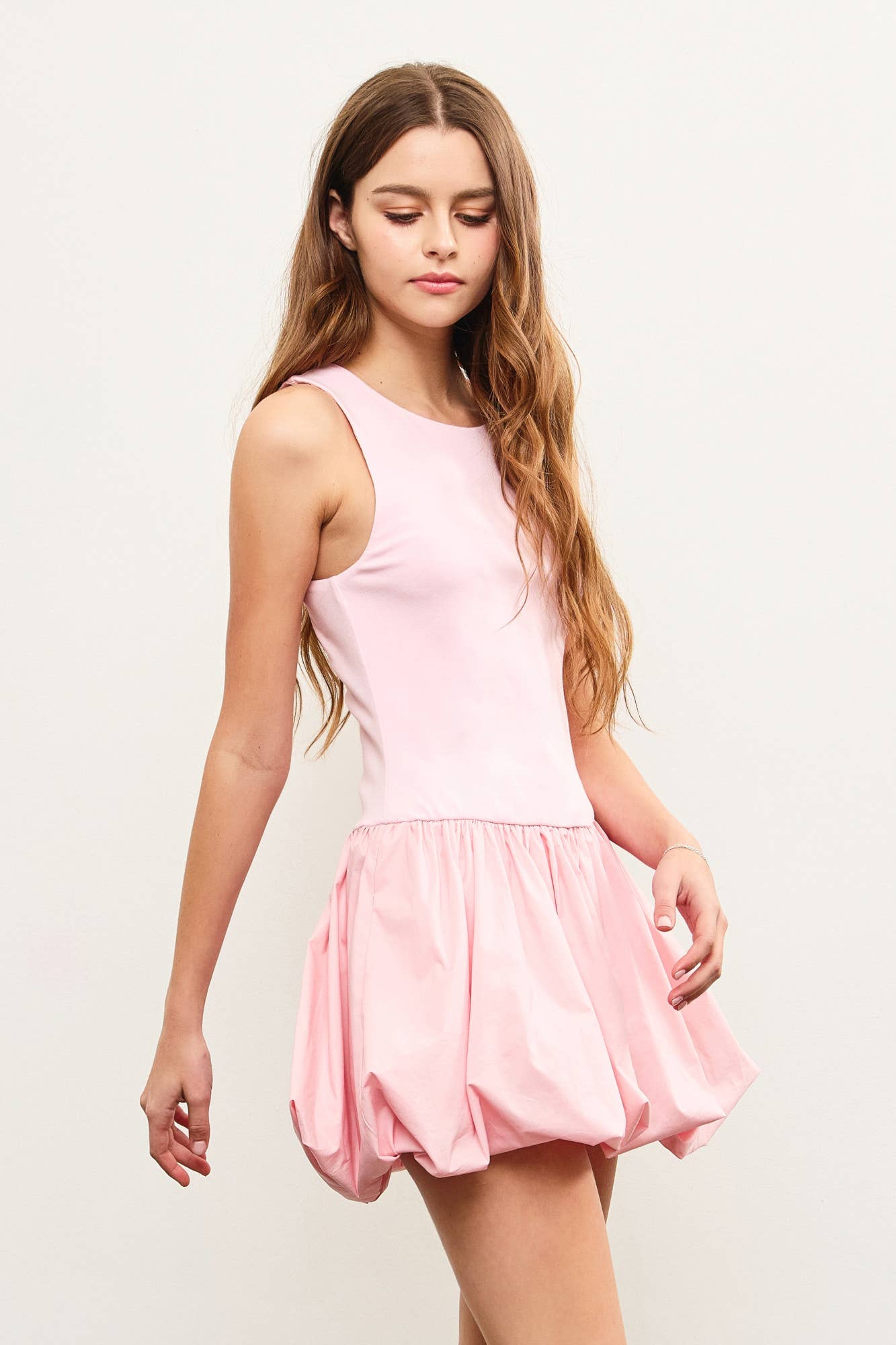 BALLOON HEM  DRESS