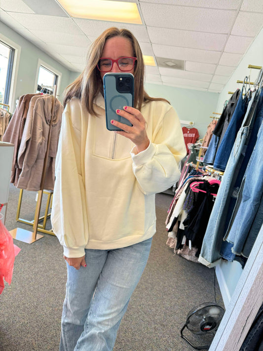 Oversized Sweatshirt Top