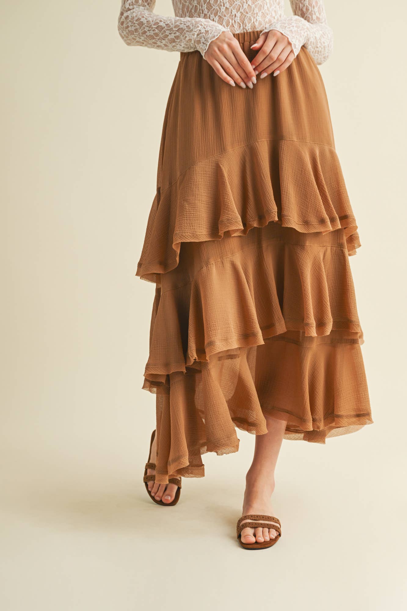 CAMEL RUFFLE