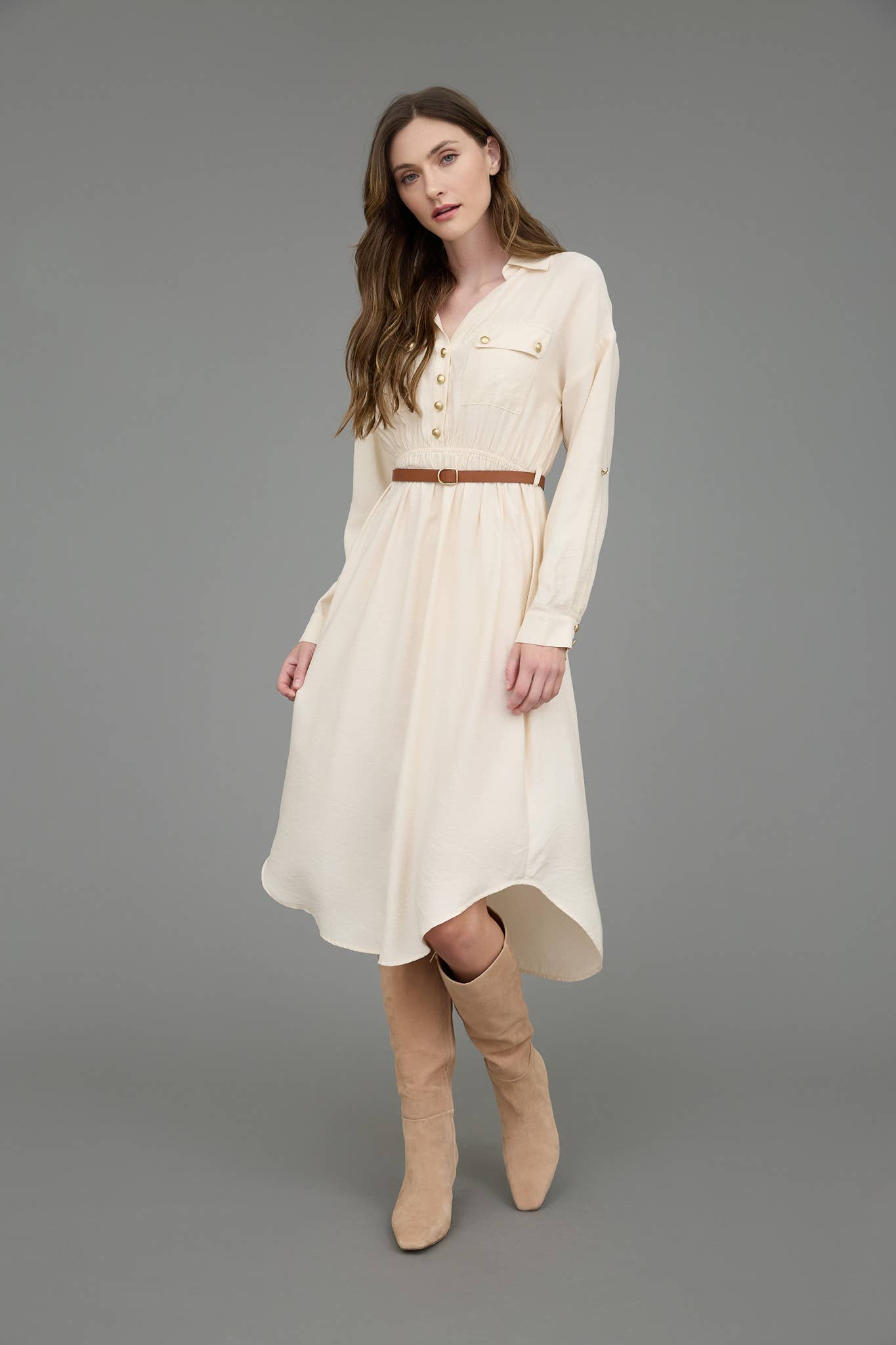 cream midi