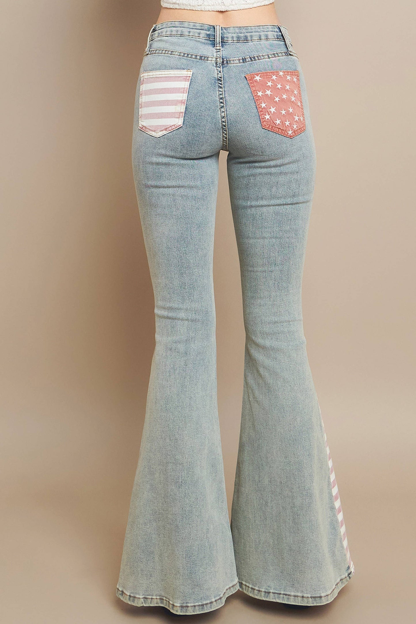 Boho Patriotic Bell Bottoms