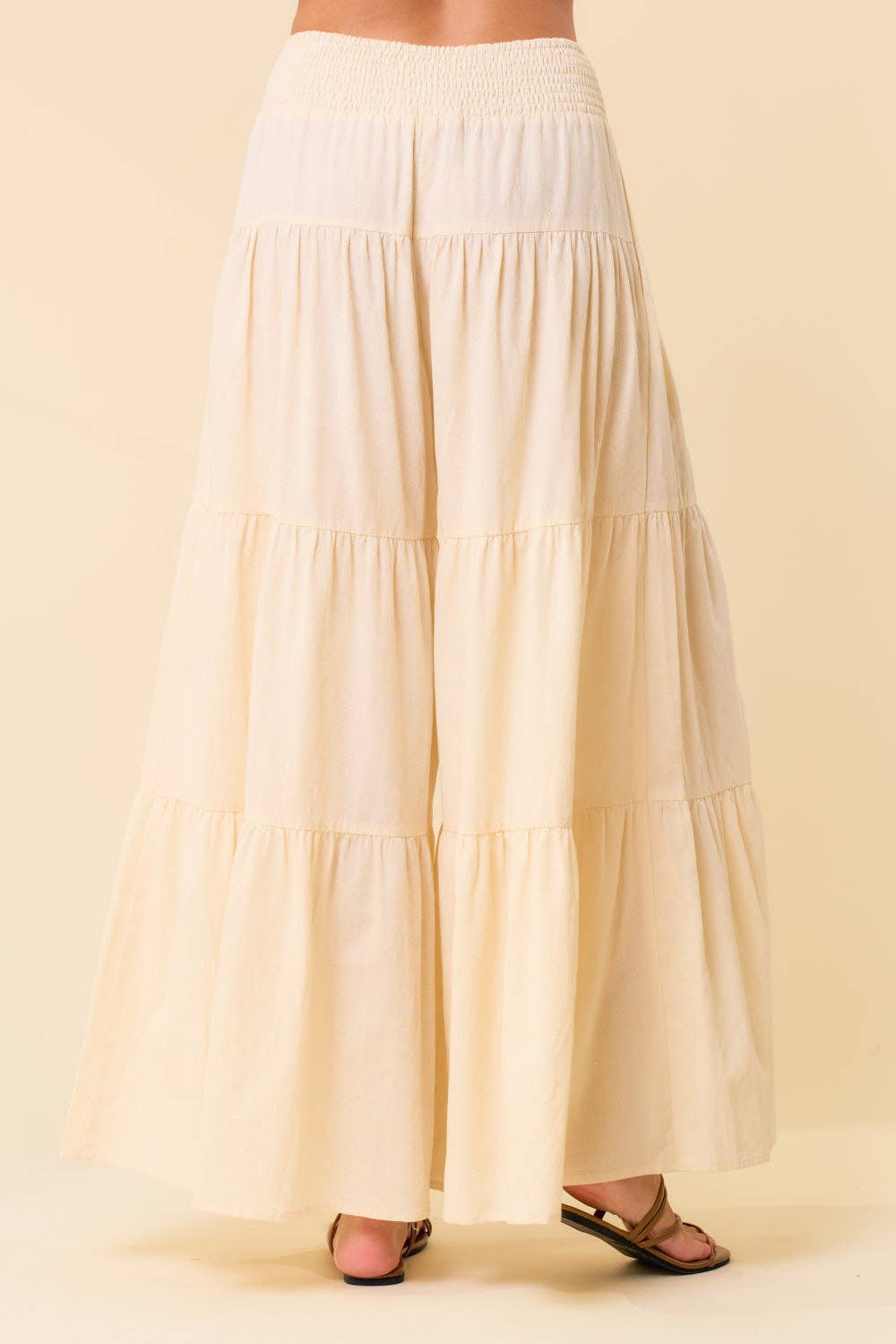 Khaki Tier Bell Pants