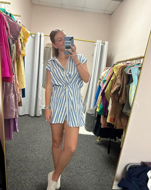 Stripe Twist Romper