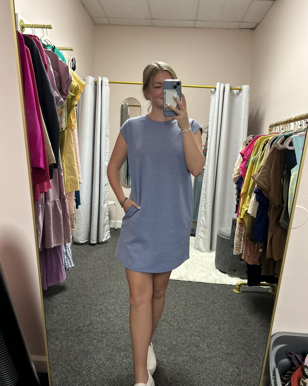 Blue T Dress