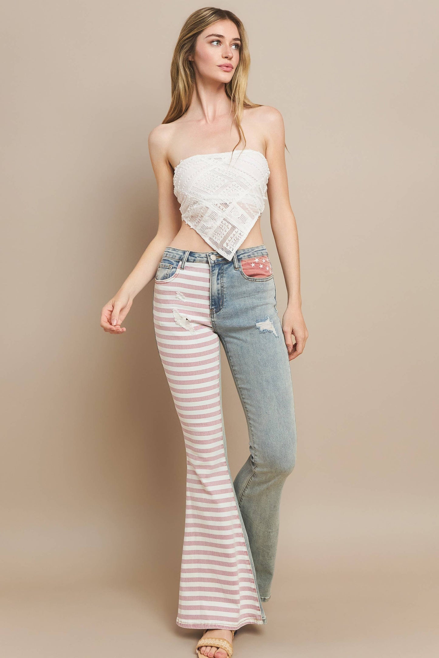 Boho Patriotic Bell Bottoms