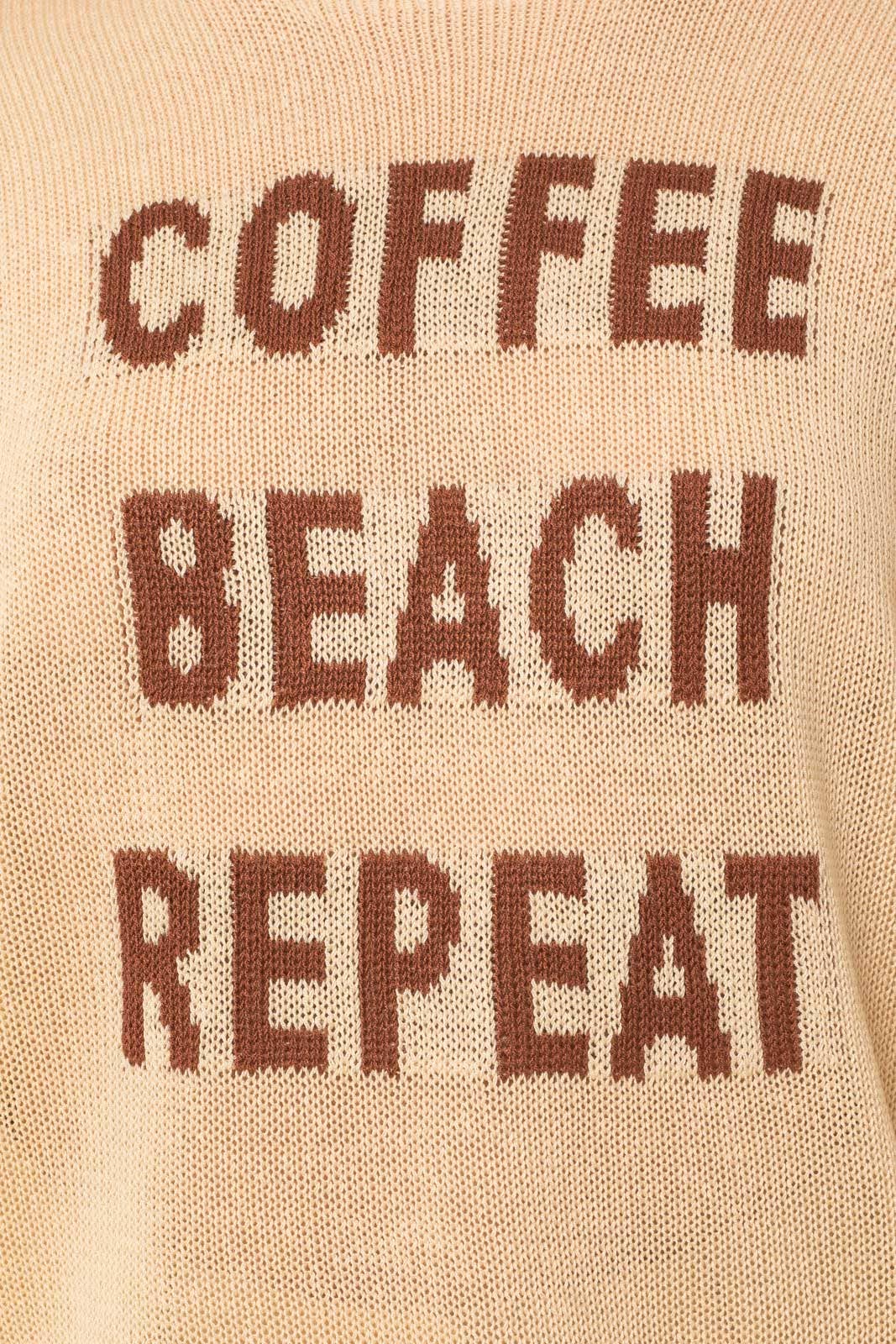 COFFEE BEACH REPEAT SWEATER