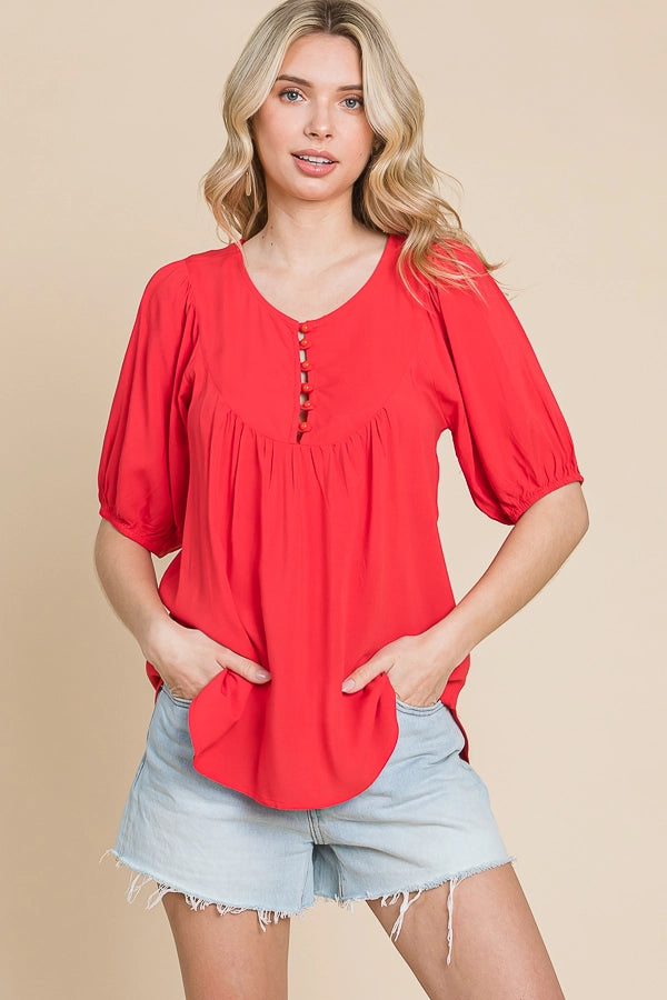 Button Down Solid top