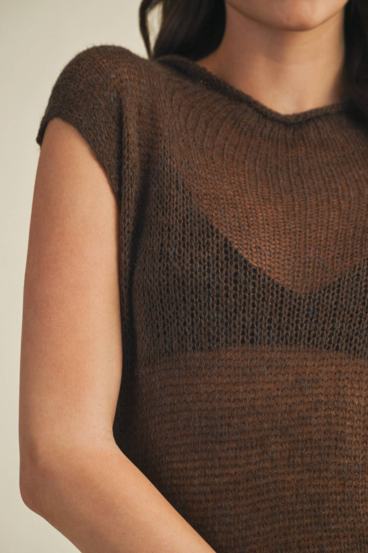 Ash Brown Sweater Top