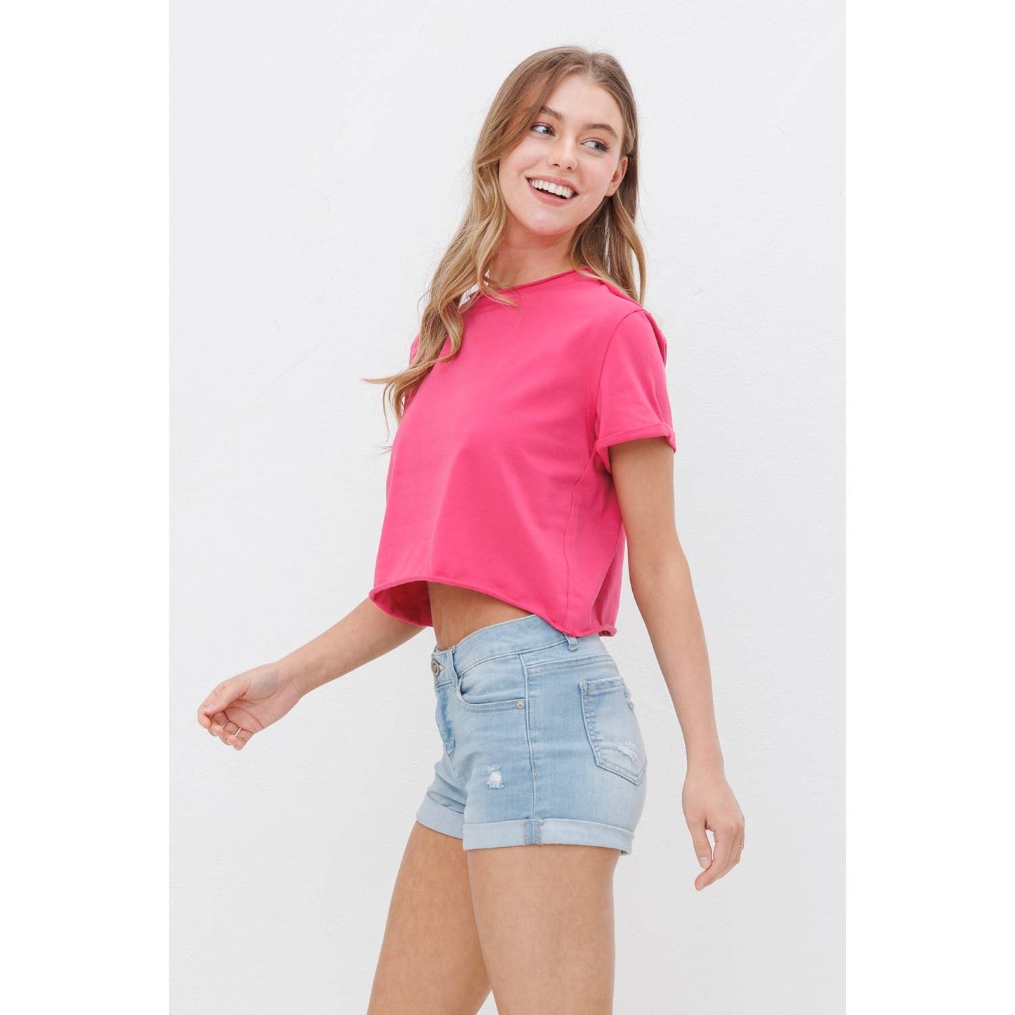 BOXY CROP TOP TEE