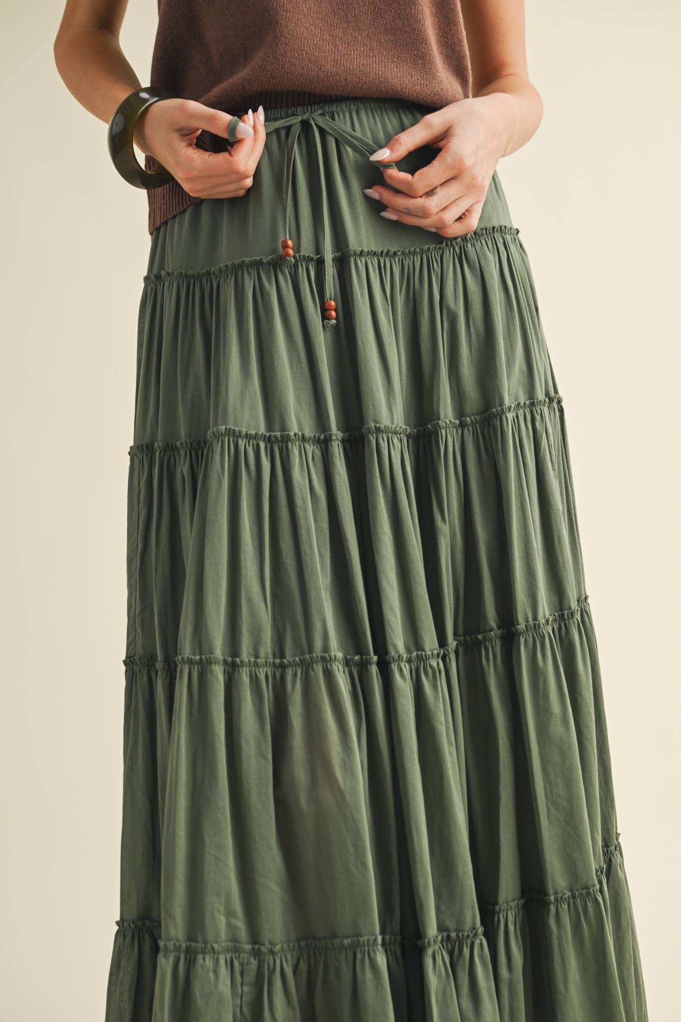 Dill Tier Maxi Skirt
