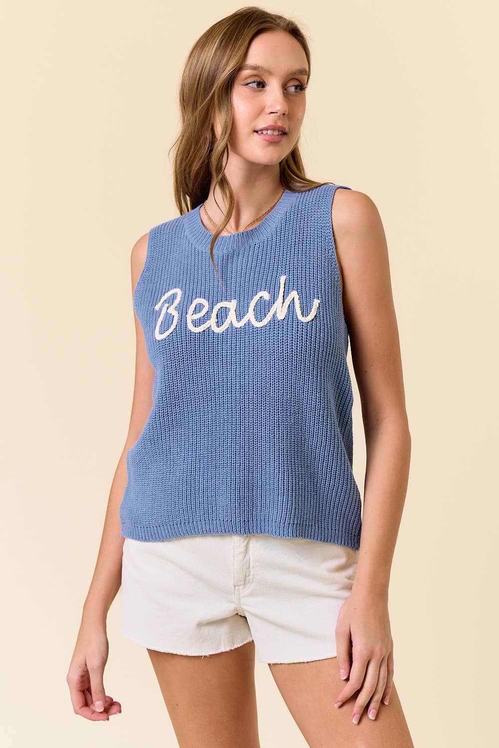 BEACH SWEATER TANK TOP