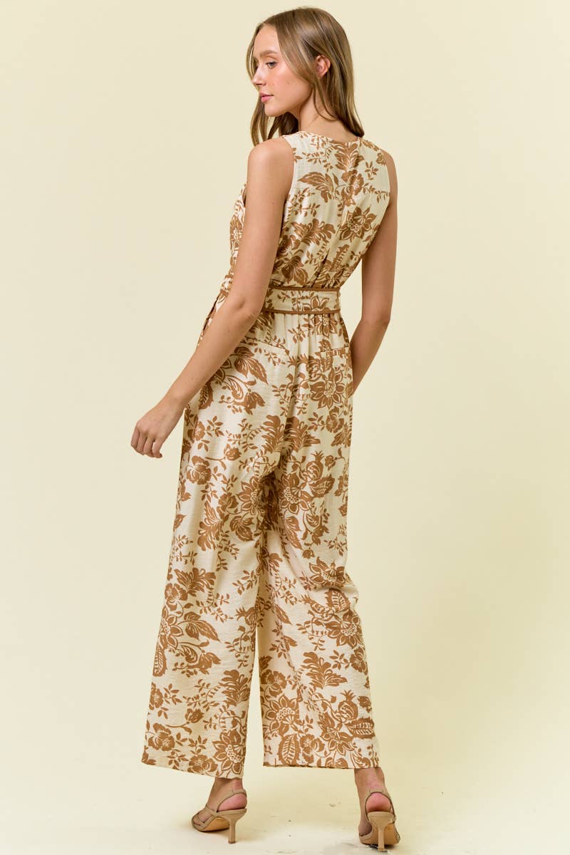 PAISLEY ZIP JUMPSUIT - 28061R