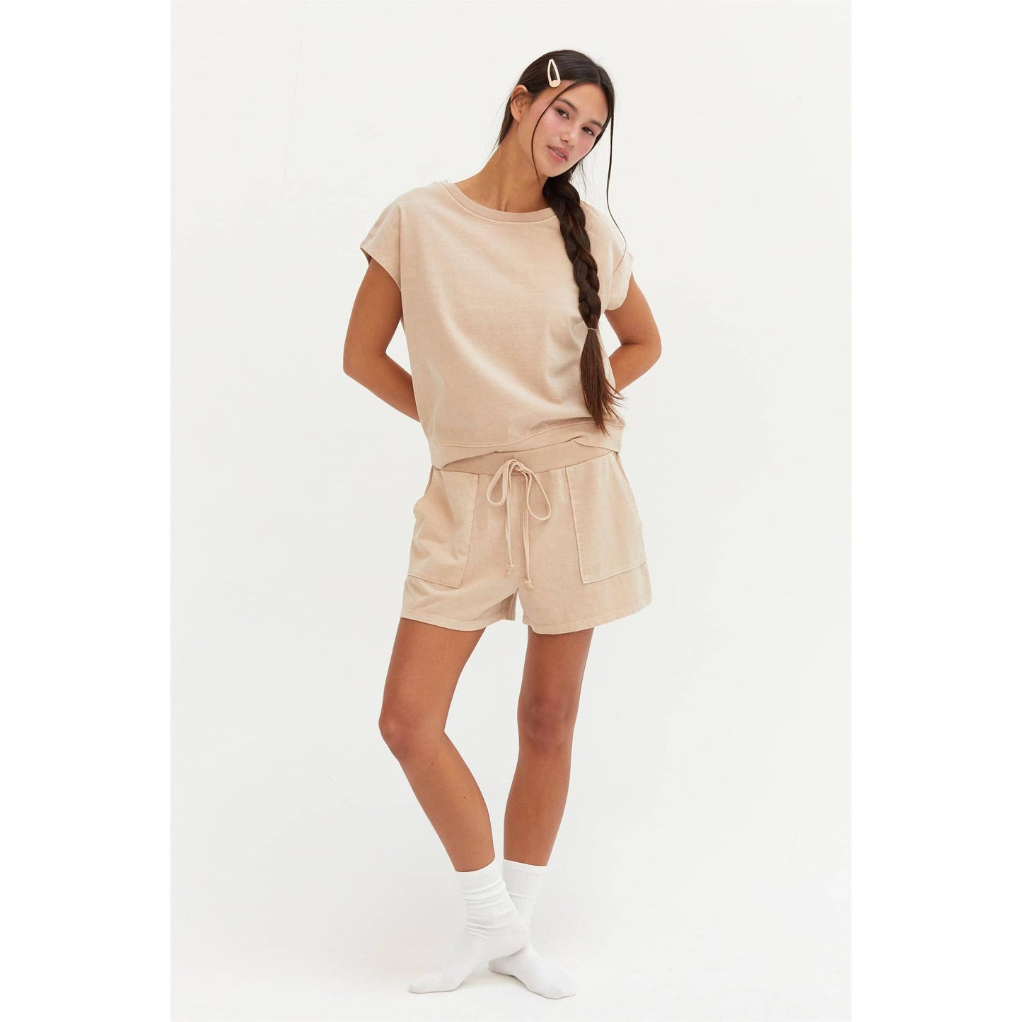 Shorty SET-Matching Top And Shorts Set