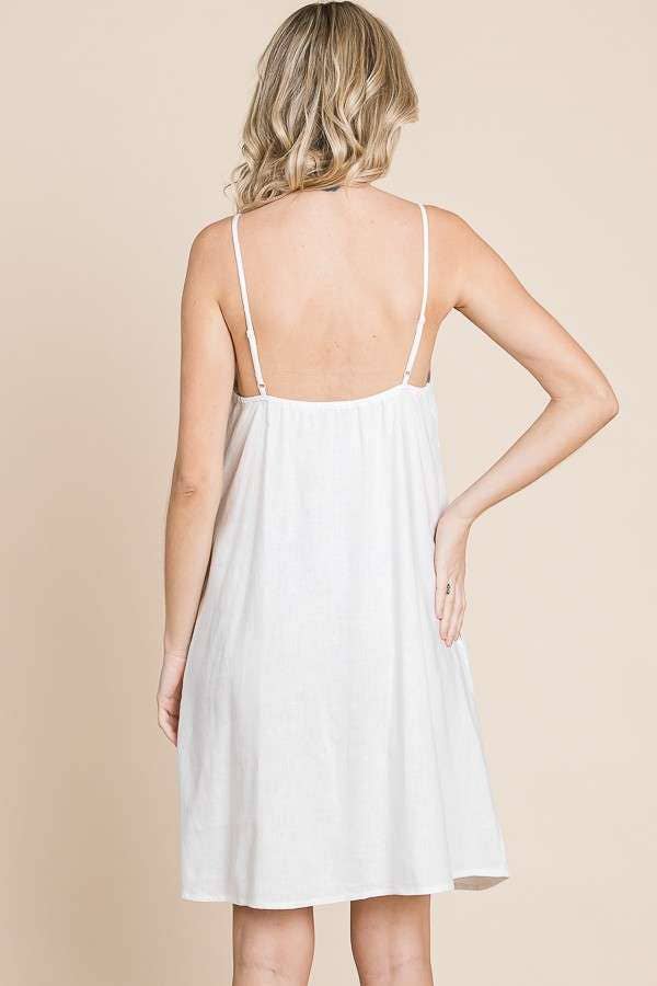 Tie Knot Linen Dress