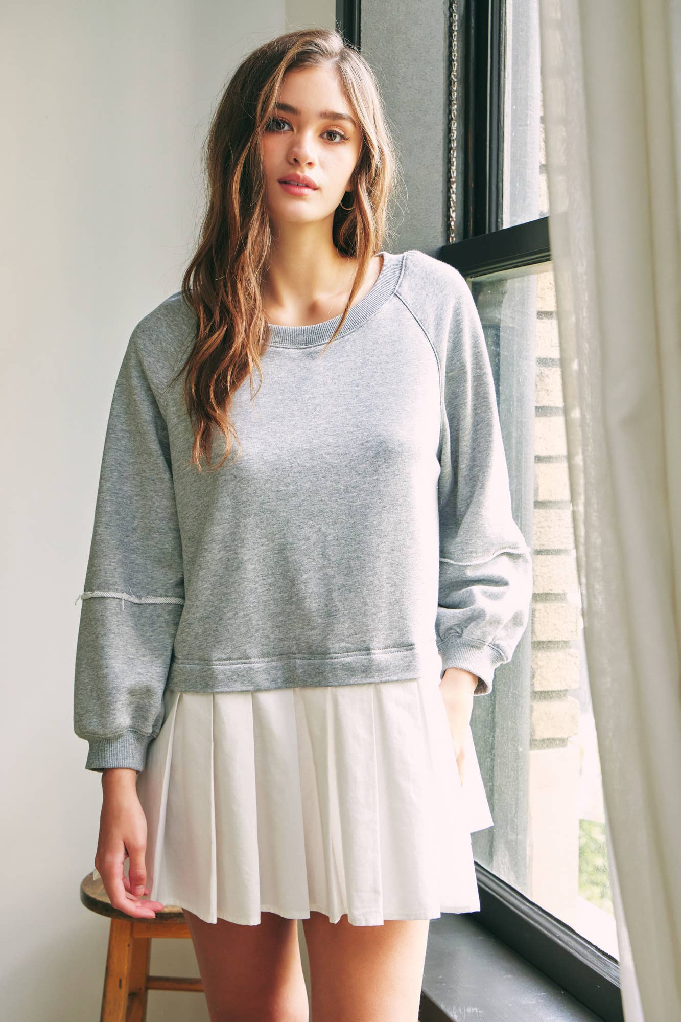 OVERSIZED SWEATSHIRT DRESS