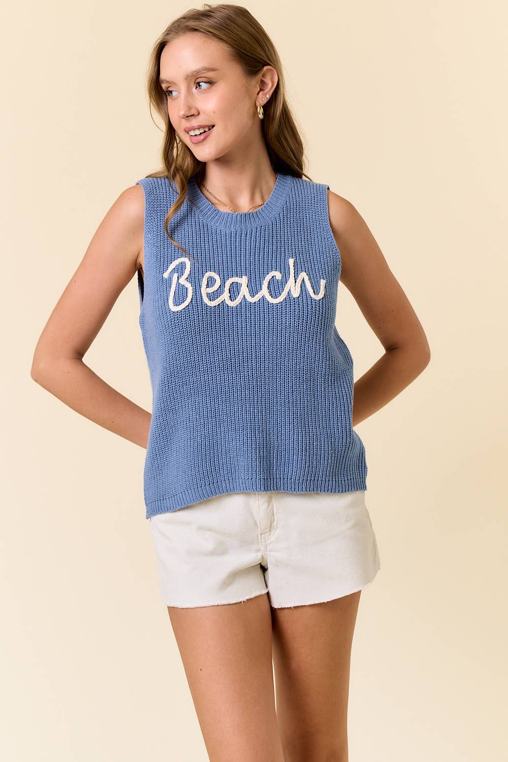 BEACH SWEATER TANK TOP