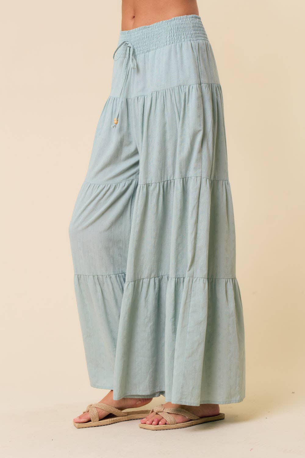 Seafoam Tier Bell Pants