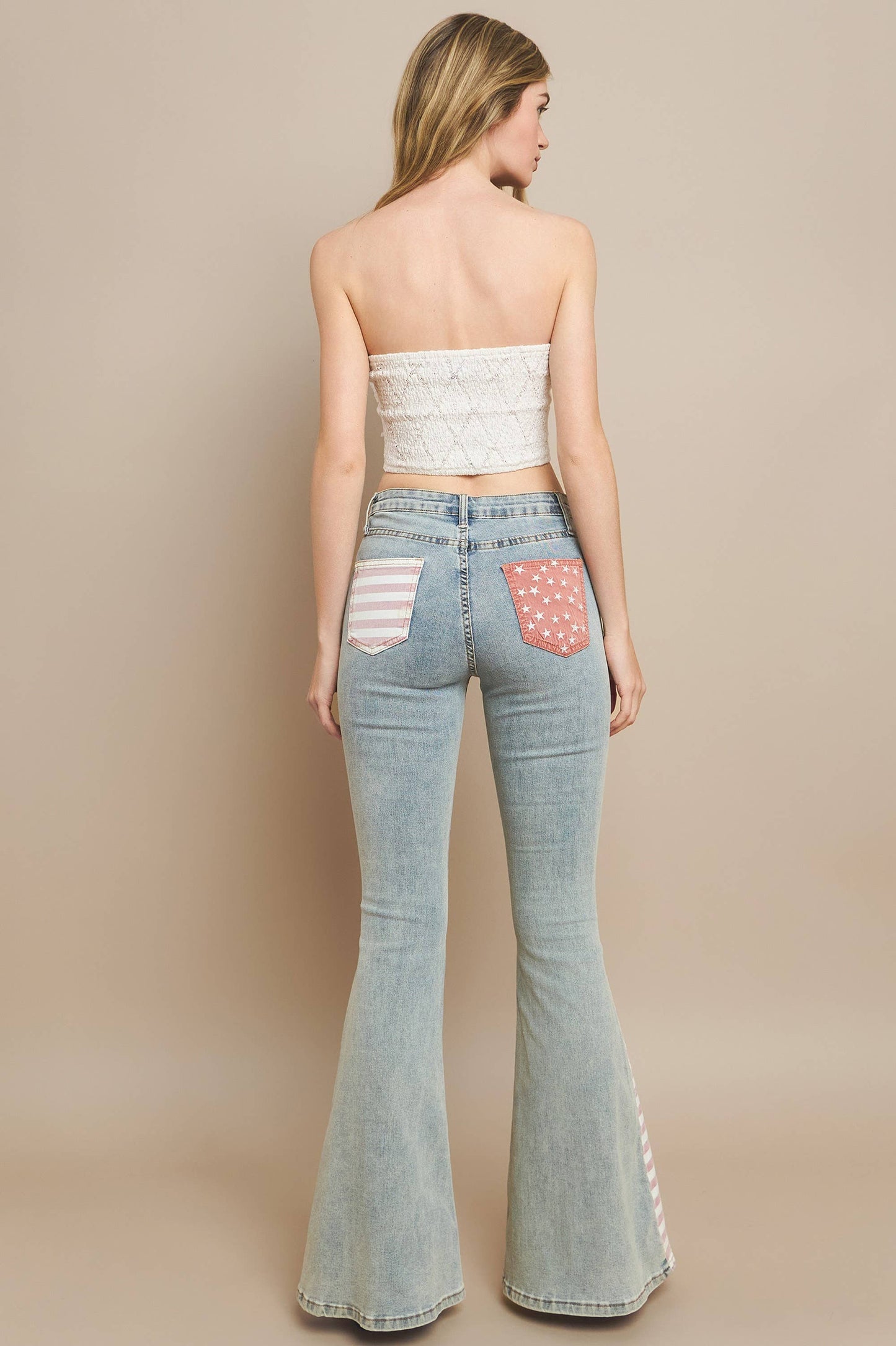 Boho Patriotic Bell Bottoms