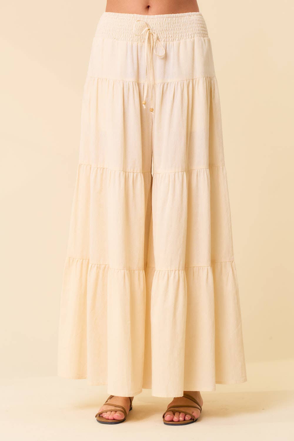 Khaki Tier Bell Pants