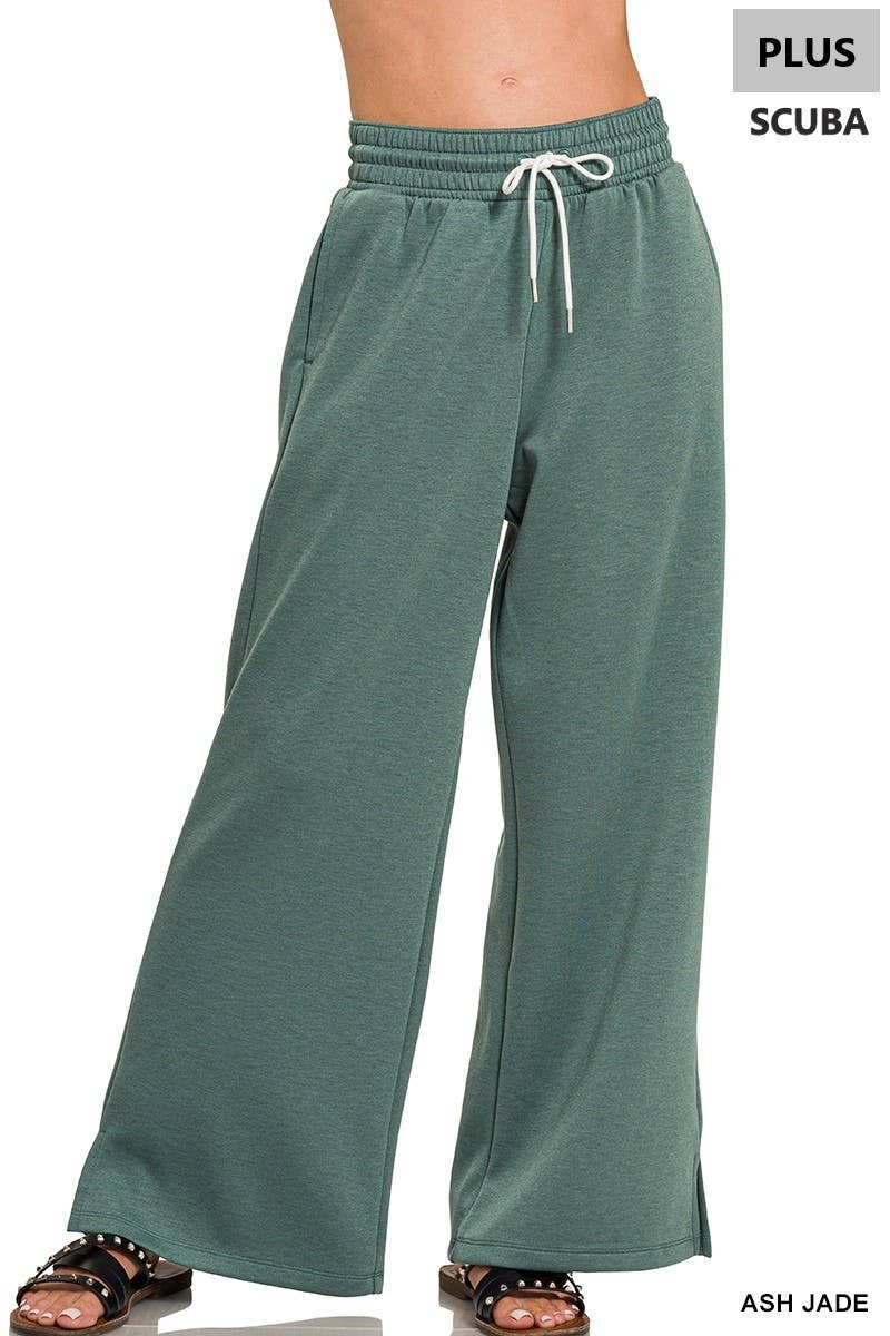 Scuba Drawstring Pants Plus