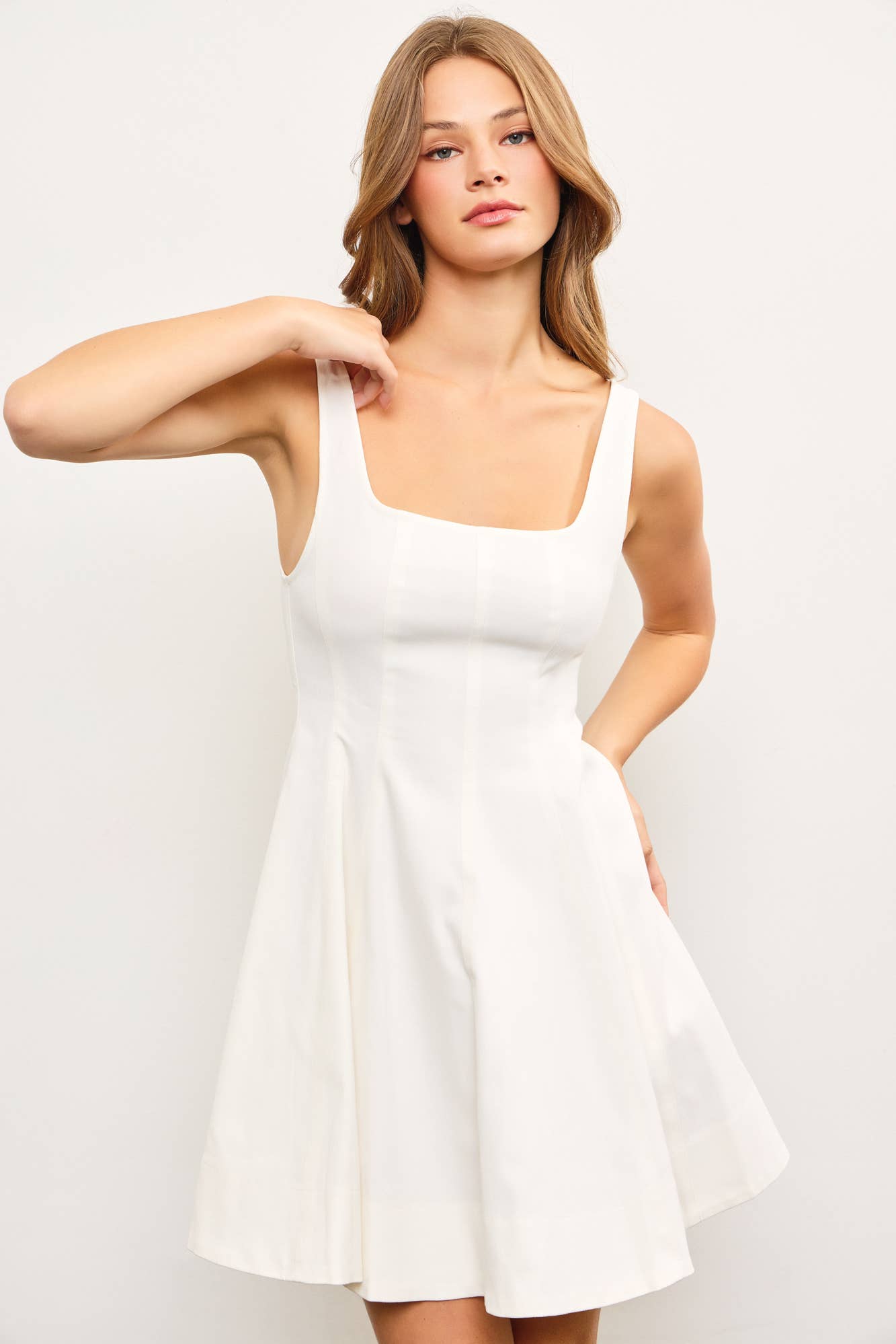 FLARE PANEL DRESS