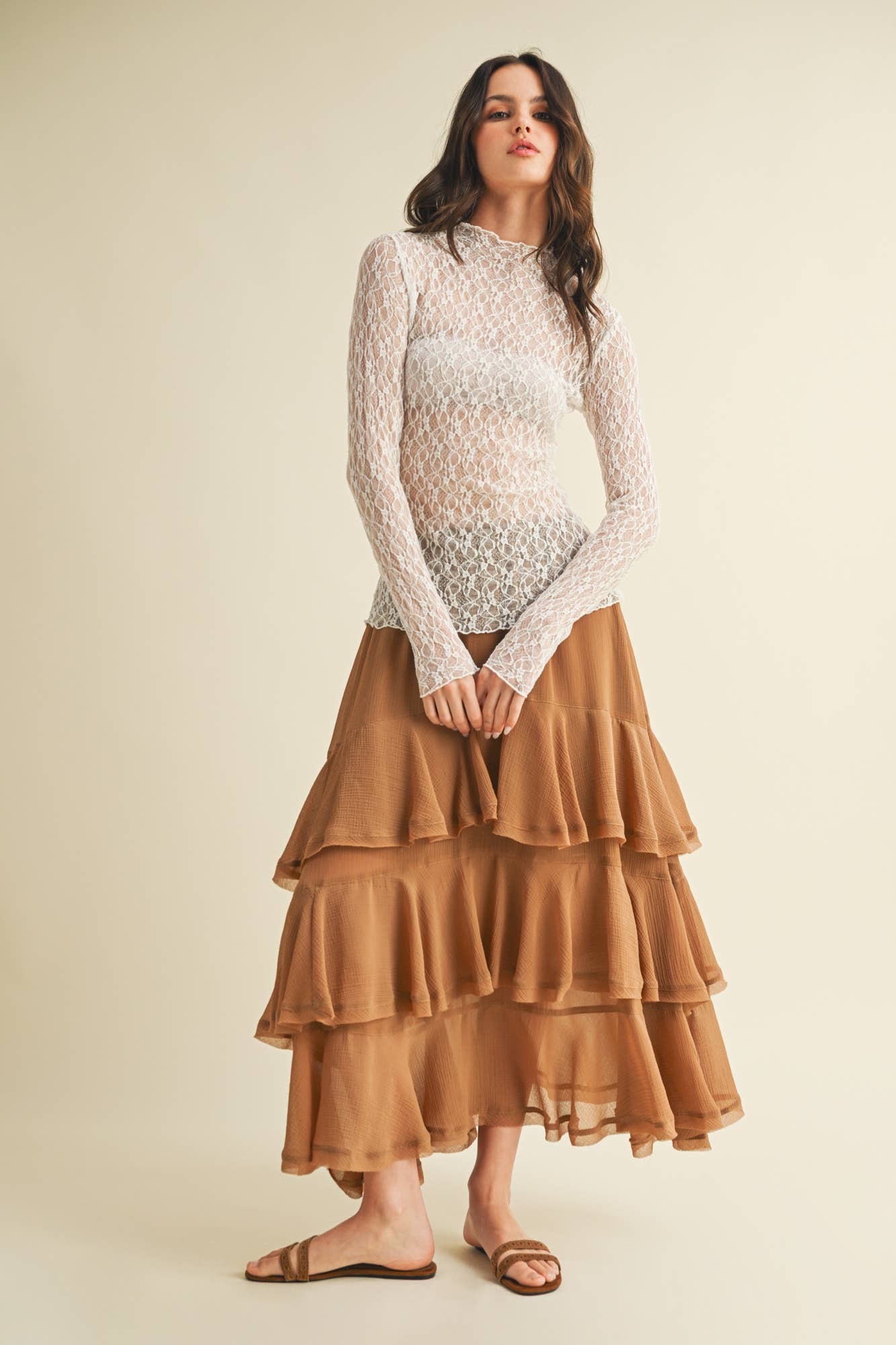 CAMEL RUFFLE