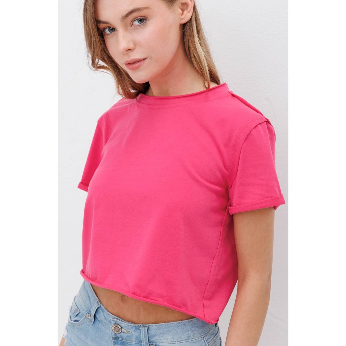 BOXY CROP TOP TEE