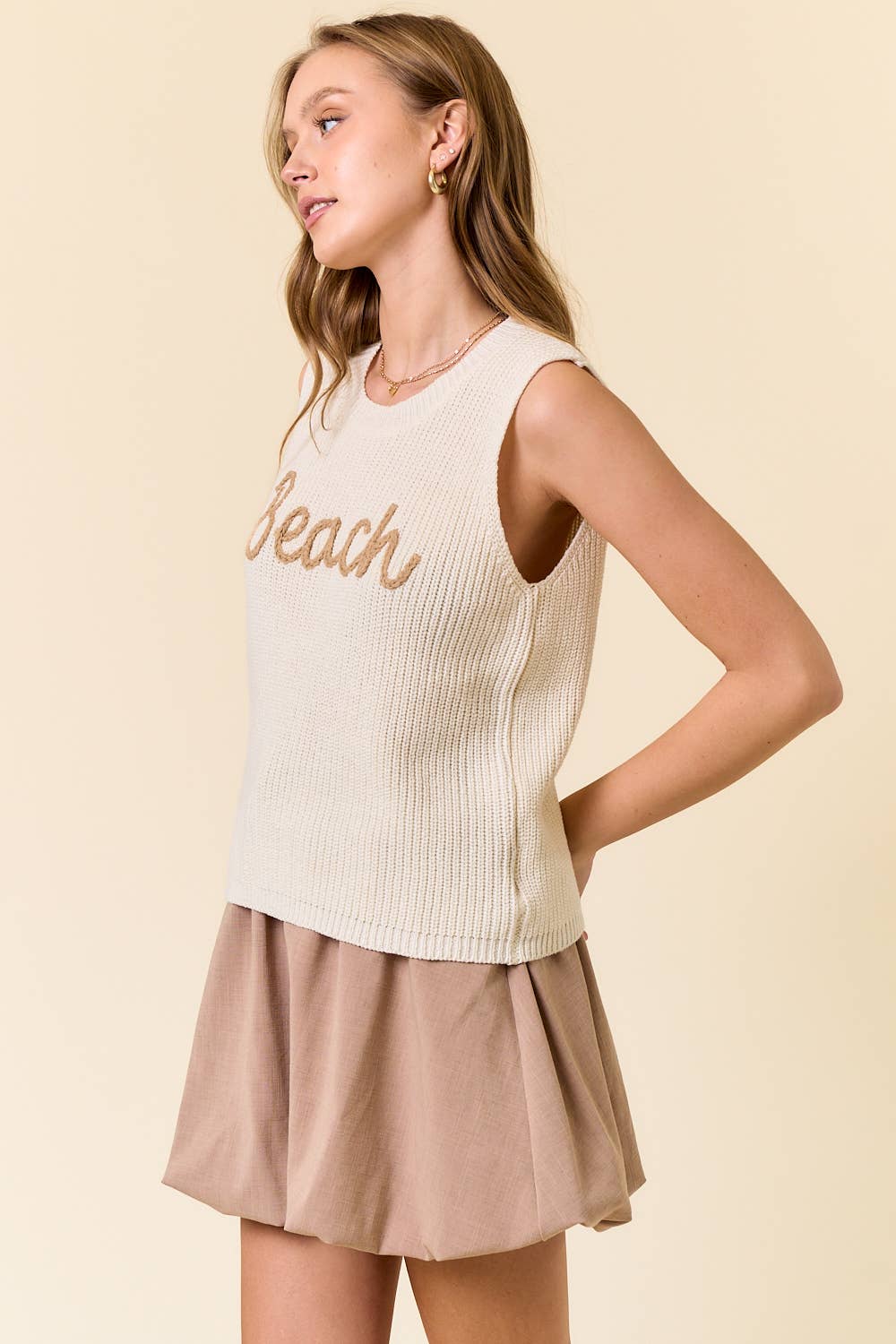 BEACH SWEATER TANK TOP