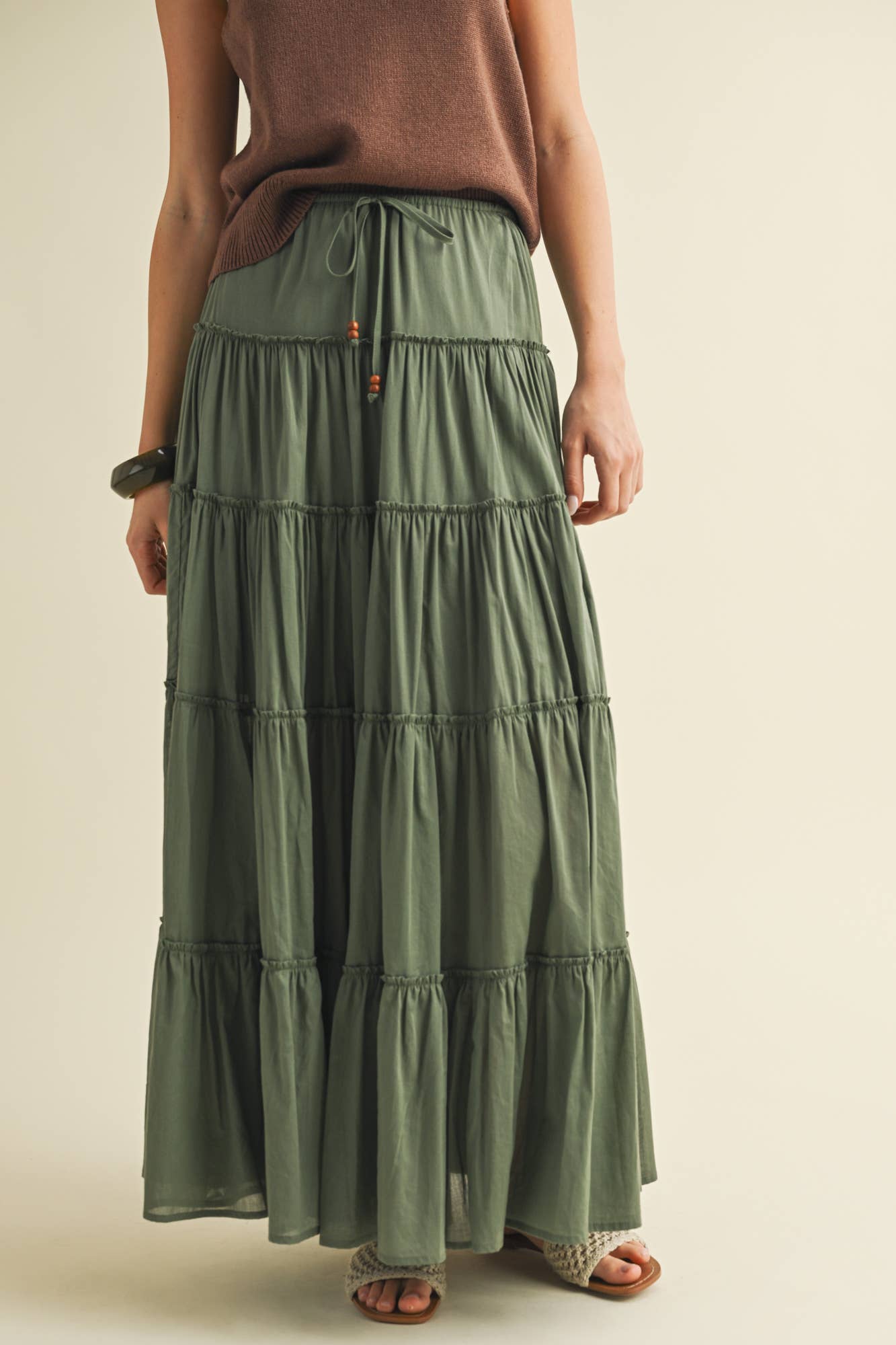 Dill Tier Maxi Skirt