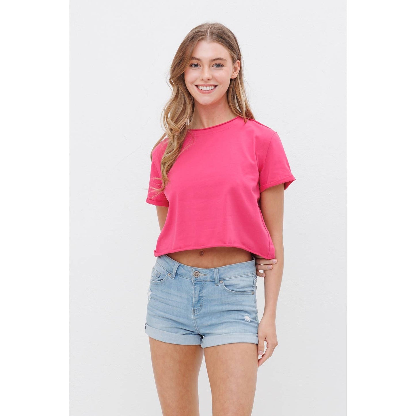 BOXY CROP TOP TEE