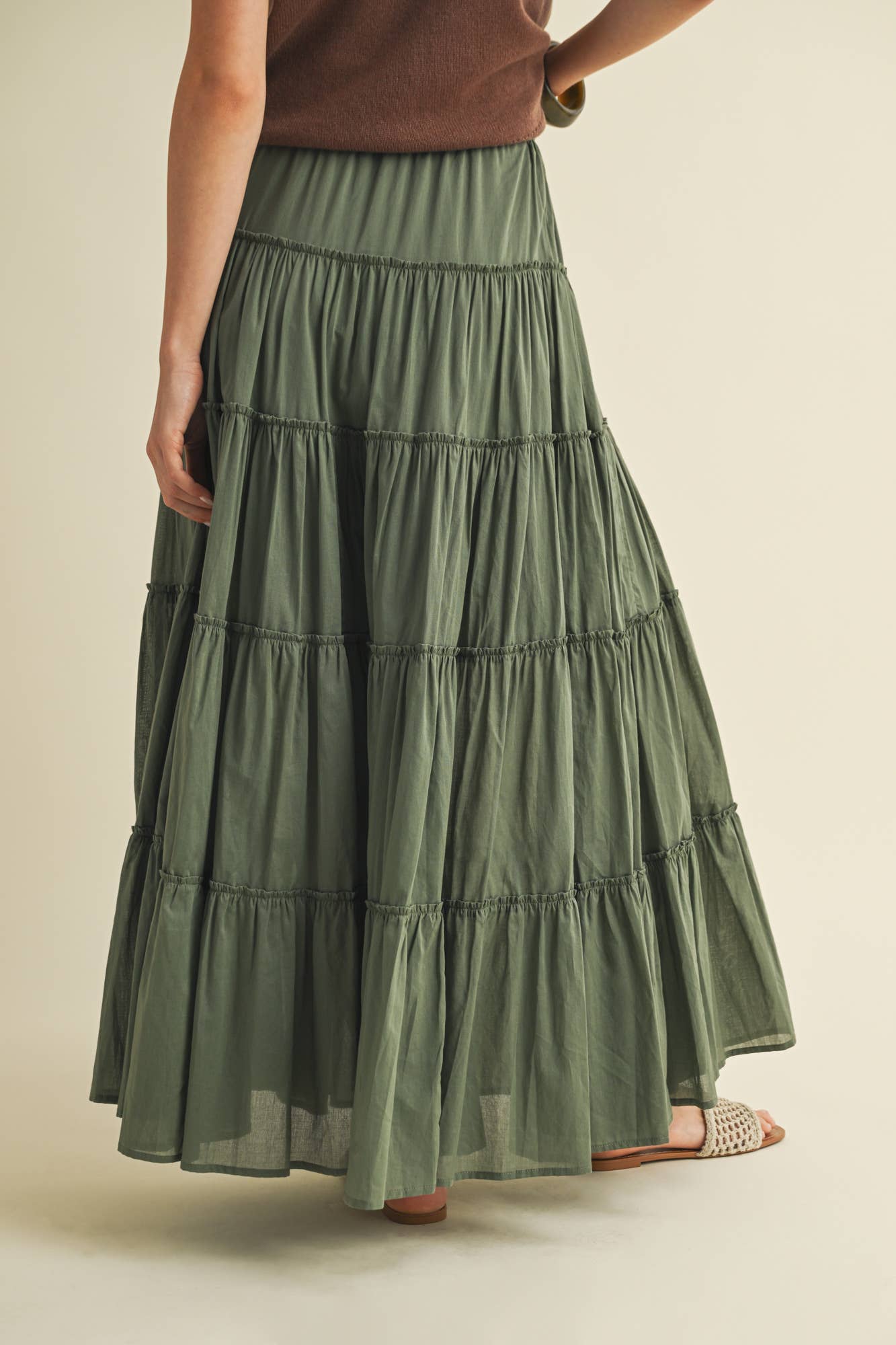 Dill Tier Maxi Skirt