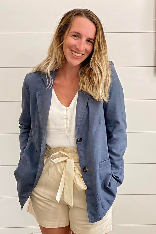 Coastal Linen Blazer