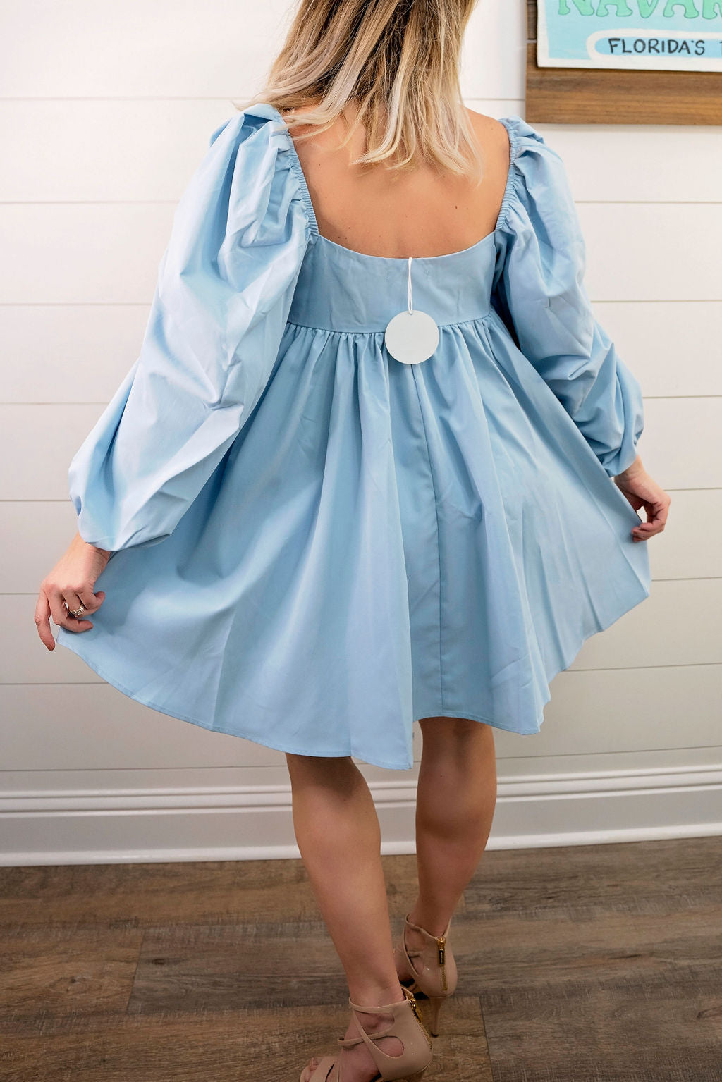 Babydoll Bubble sleeve dress