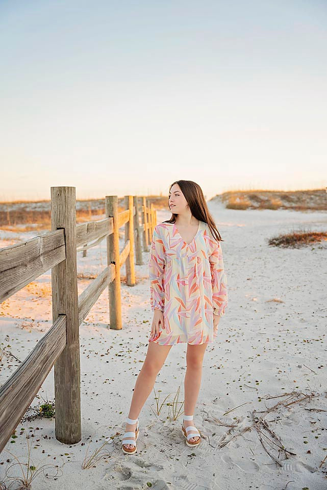 Multi Colored Floral Dress