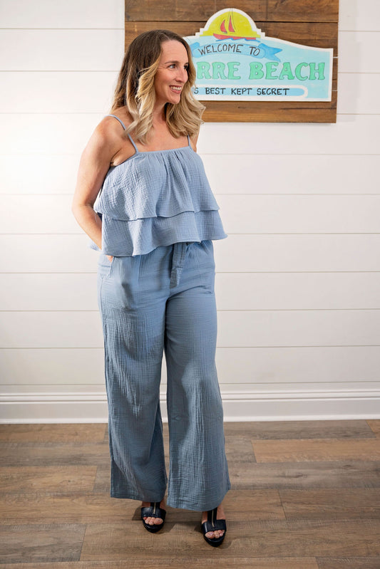 Seaside Tier Top - Chambray