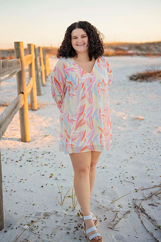 Multi Colored Floral Dress