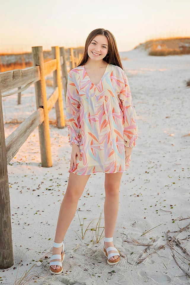 Multi Colored Floral Dress